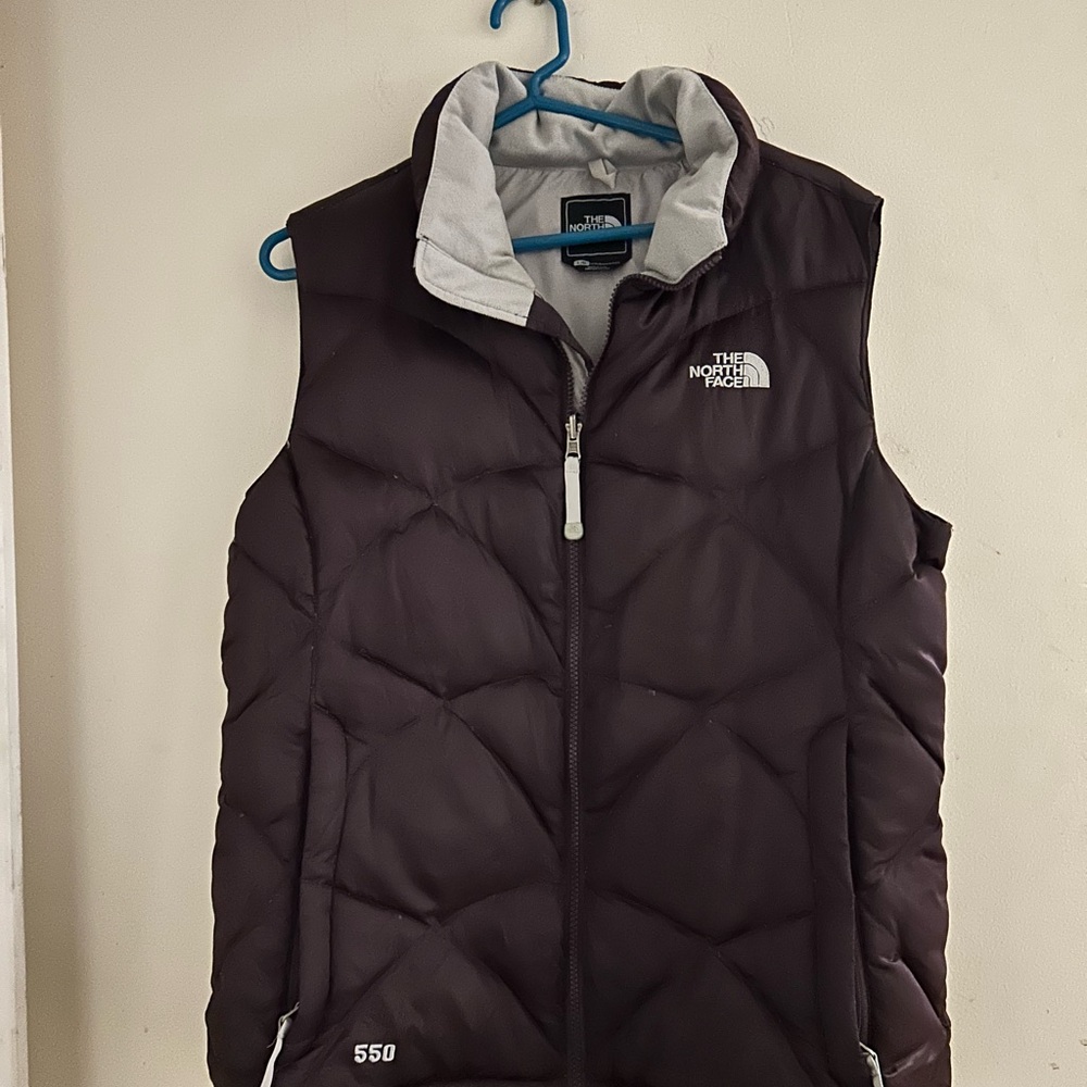 The North Face Dark Purple Puffer Vest